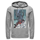 Men's Superman Robotic Fall  Adult Pull Over Hoodie