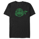 Men's Teenage Mutant Ninja Turtles St. Patrick's Day Michelangelo Shamrock Fill  Adult T-Shirt