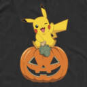 Men's Pokemon Halloween Jack-O'-Lantern Pikachu  Adult Tank Top