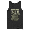 Men's Star Wars: The Mandalorian The Child Text  Adult Tank Top