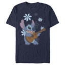 Men's Lilo & Stitch Floral Ukulele Dance  Adult T-Shirt