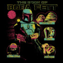 Men's Star Wars: The Book of Boba Fett Distressed Character Line-up  Adult T-Shirt