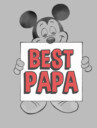 Men's Mickey & Friends Father's Day Best Papa Sign  Adult T-Shirt