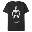 Men's Stretch Armstrong Grayscale Figure  Adult T-Shirt