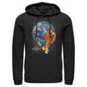 Men's Kingdom Hearts Chain of Memories Hero Duo Stained Glass  Adult Pull Over Hoodie