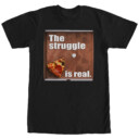 Men's Lost Gods Pizza Struggle is Real  Adult T-Shirt