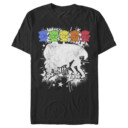 Men's Toy Story Rainbow Alien Line  Adult T-Shirt