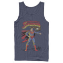 Men's Superman Patriotic Adventures  Adult Tank Top