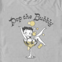 Men's Betty Boop New Year's Retro Pop the Bubbly  Adult T-Shirt