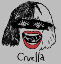 Men's Cruella Look Fabulous Drawing  Adult T-Shirt