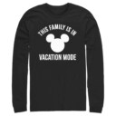 Men's Mickey & Friends This Family Is in Vacation Mode  Adult Long Sleeve Shirt