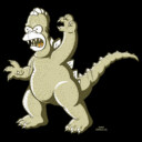 Men's The Simpsons Homerzilla  Adult Pull Over Hoodie