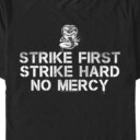 Men's Cobra Kai Strike First Spray Stencil  Adult T-Shirt