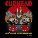 Men's Cuphead Don't Deal With the Devil Snake Eyes  Adult T-Shirt