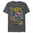 Men's Marvel Captain America Comic Book Cover Print  Adult T-Shirt
