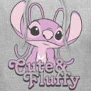 Men's Lilo & Stitch Angel Cute & Fluffy  Adult Pull Over Hoodie