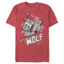 Men's Minecraft Wolf  Adult T-Shirt