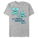 Men's The Simpsons The Itchy & Scratchy Show Skulls  Adult T-Shirt