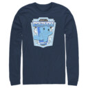 Men's Pokemon Squirtle Metallic Badge  Adult Long Sleeve Shirt