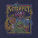 Men's The Muppets Distressed Retro Character Frame  Adult T-Shirt
