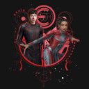 Men's Marvel Eternals Druig and Makkari Duo  Adult Long Sleeve Shirt