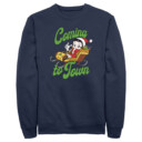 Men's Betty Boop Christmas Coming to Town Pudgy  Adult Sweatshirt