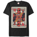 Men's Marvel Deadpool King of Hearts  Adult T-Shirt