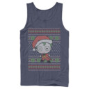 Men's Batman Ugly Christmas Chibi Joker  Adult Tank Top