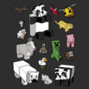 Men's Minecraft Overworld Mobs  Adult T-Shirt
