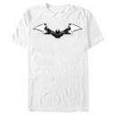 Men's The Batman Black White Bat Logo  Adult T-Shirt