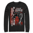 Men's Marvel Black Panther Lurk  Adult Long Sleeve Shirt