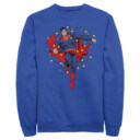 Men's Superman Christmas Lights  Adult Sweatshirt