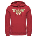 Men's Wonder Woman 1984 Metallic Logo  Adult Pull Over Hoodie