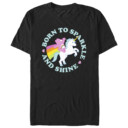 Men's Care Bears Born to Sparkle and Shine Cheer  Adult T-Shirt