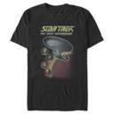Men's Star Trek: The Next Generation Enterprise with Captain and Crew Portraits  Adult T-Shirt