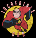 Men's The Incredibles Distressed Mr. Incredible Dad  Adult T-Shirt