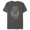 Men's Justice League Vintage Hero Collage  Adult T-Shirt