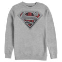Men's Superman Logo Grunge  Adult Sweatshirt