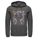 Men's Superman Classic Hero Pose  Adult Pull Over Hoodie