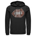 Men's Cruella Distressed Red Lips Logo  Adult Pull Over Hoodie