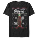 Men's Coca Cola Christmas Bottle Snowflake  Adult T-Shirt