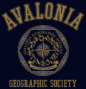 Men's Strange World Avalonia Geographic Society  Adult T-Shirt