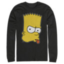 Men's The Simpsons Brat Bart  Adult Long Sleeve Shirt