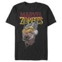 Men's Marvel Zombies Wasp Face  Adult T-Shirt