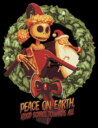 Men's The Nightmare Before Christmas Christmas Jack Peace on Earth Good Scares Towards All  Adult T-Shirt