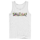 Men's Justice League Shazam Tropical Logo  Adult Tank Top