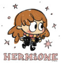 Men's Harry Potter Hermione Starry Cartoon  Adult T-Shirt