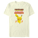 Men's Pokemon Get Ready to Battle Pikachu Retro  Adult T-Shirt