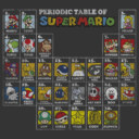 Men's Nintendo Periodic Table of Super Mario  Adult T-Shirt