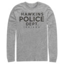 Men's Stranger Things Hawkins Police Department  Adult Long Sleeve Shirt